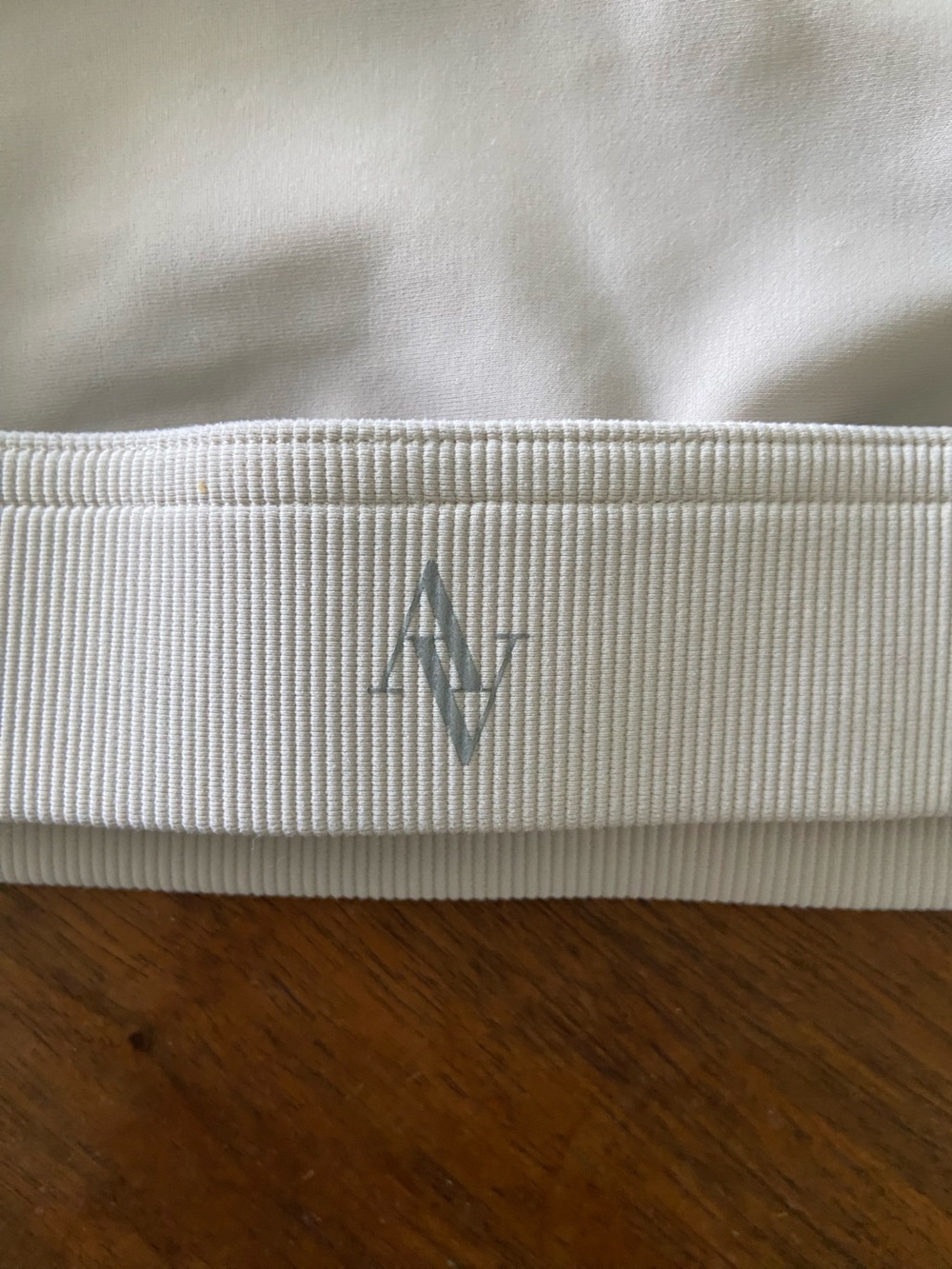 ALL ACCESS White Ribbed Racerback Sports Bra - Light Support - Picture 3 of 4